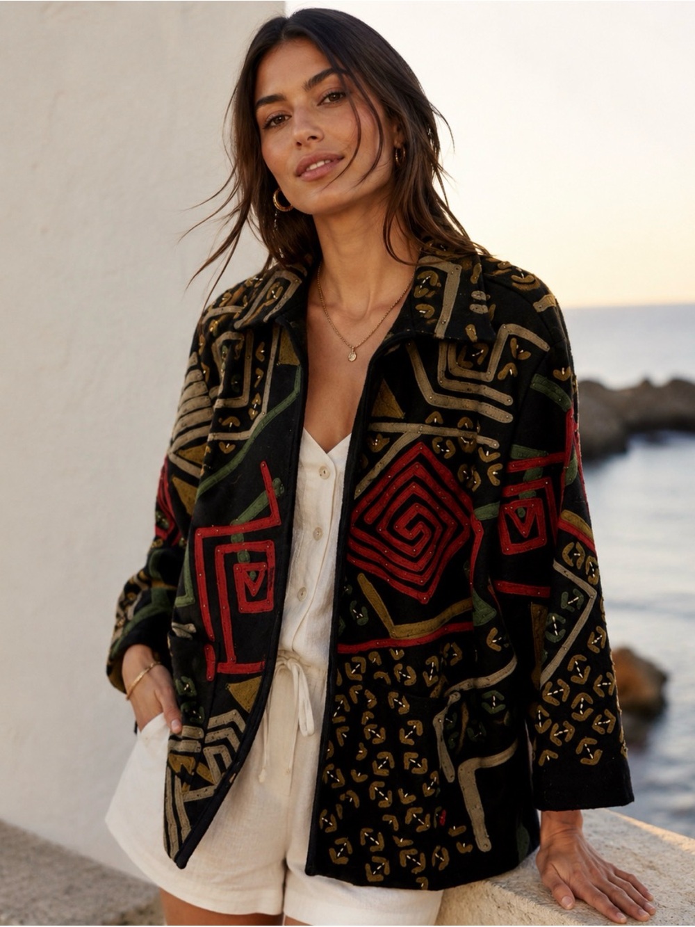 Beaded felt jacket from Nordstroms